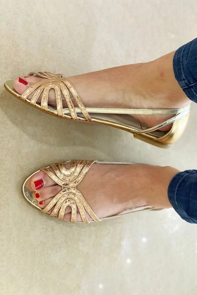 Éléonore™ | Gouden sandalen Zomerlicht