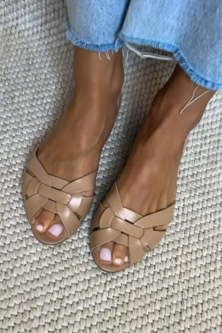 Serafina™ | Natuurlijke Geweven Sandalen