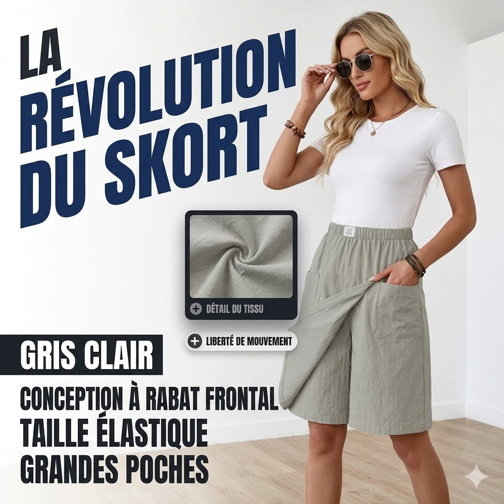 Libertine™ — Skort met elastische taille en actieve vrijheid pockets
