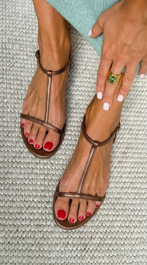 Bianca™| Zomerse Gouden Sandalen