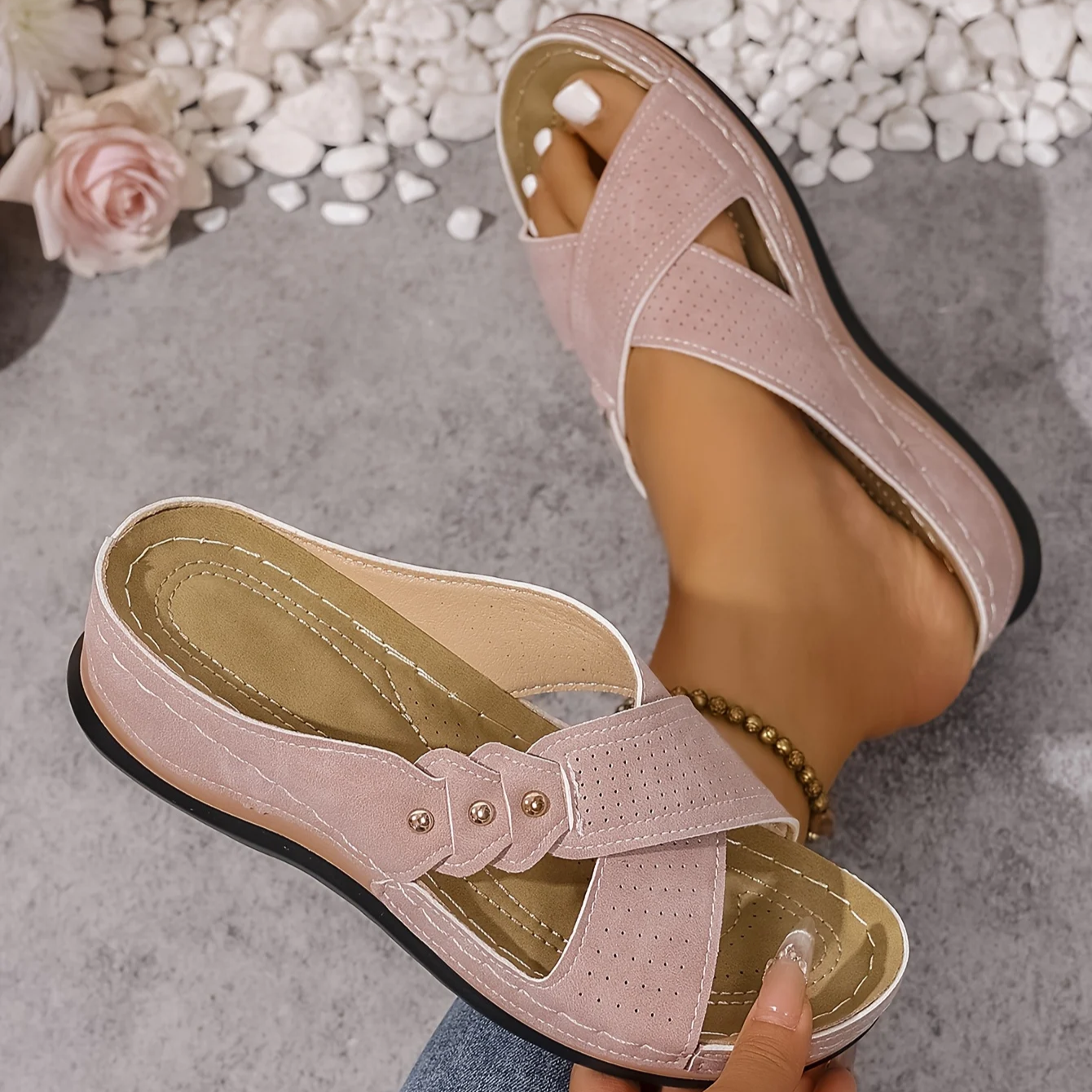 Printessa | Comfortabele Sleehak Sandalen
