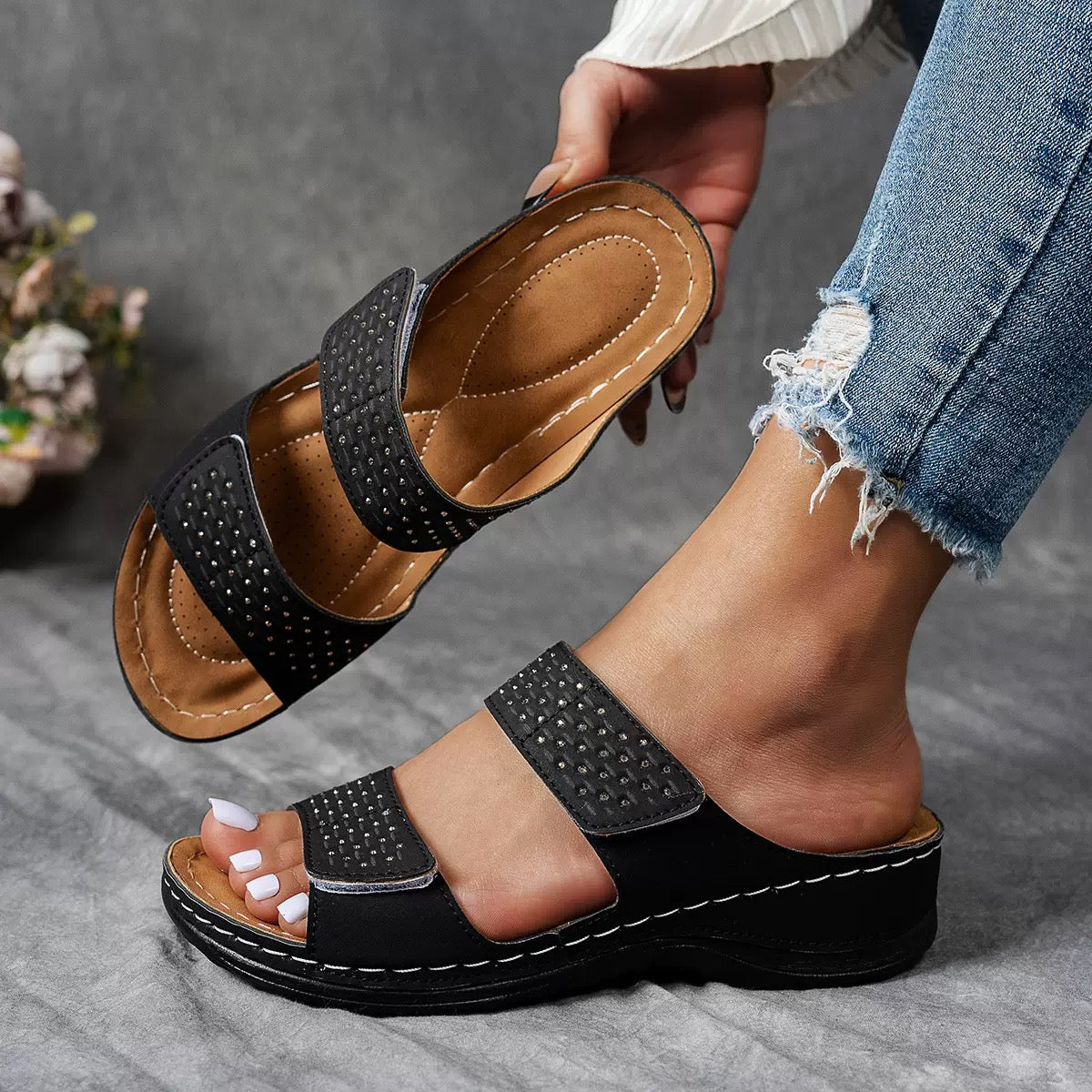 Clara | Comfortabele Sandalen met Dubbele Band