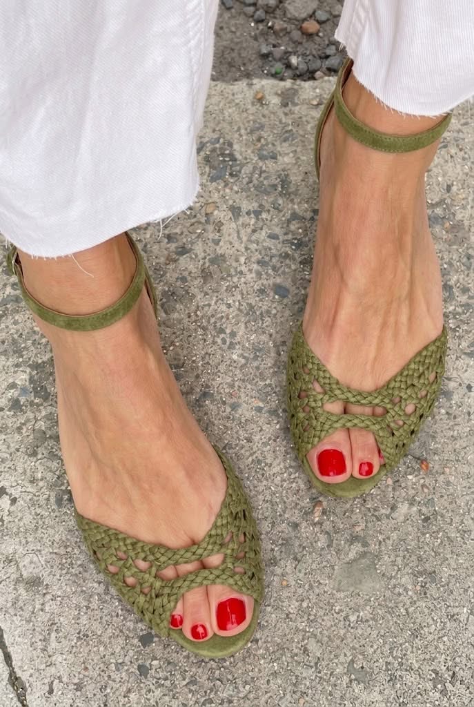 Isadora™ | Gouden Gevlochten Sandalen
