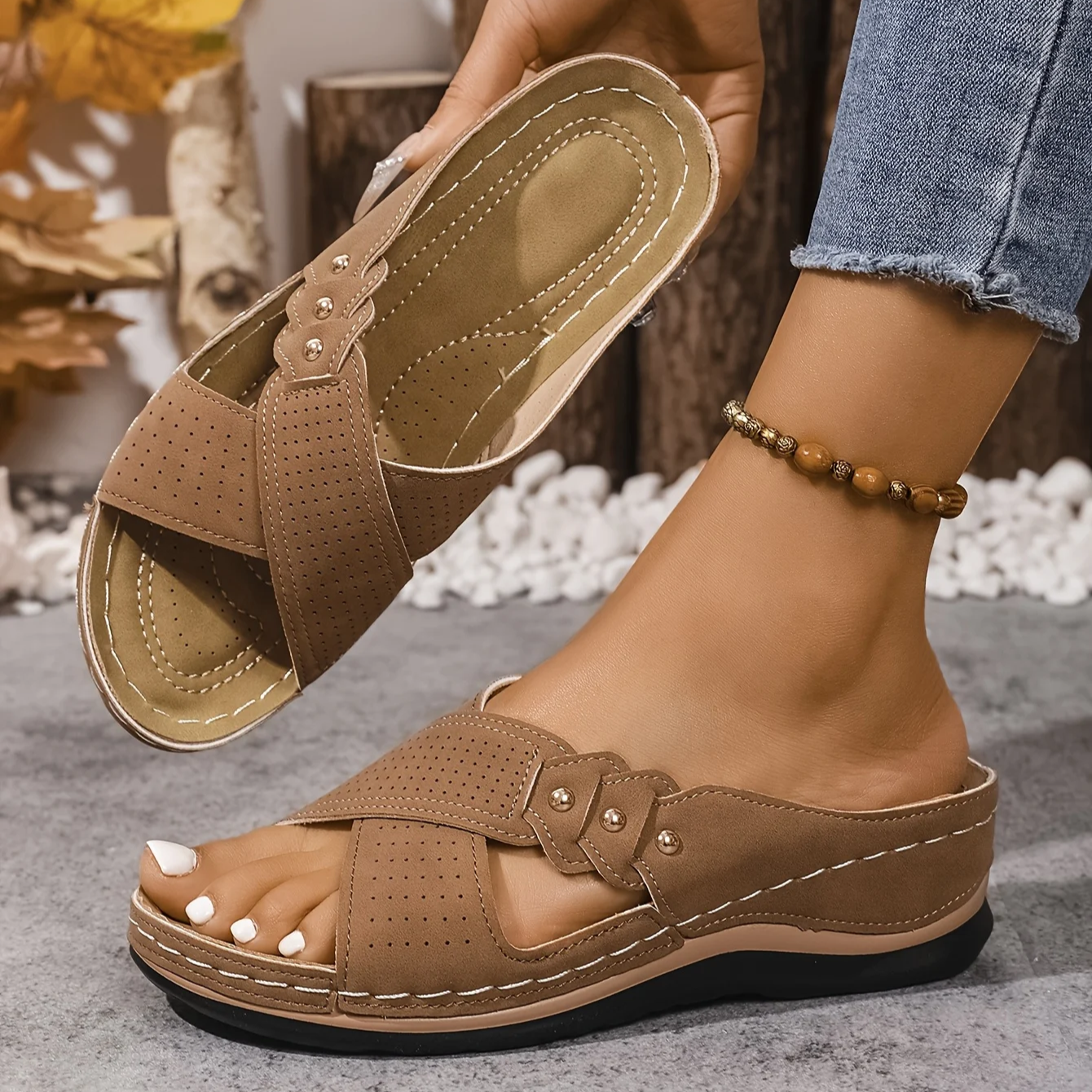 Printessa | Comfortabele Sleehak Sandalen