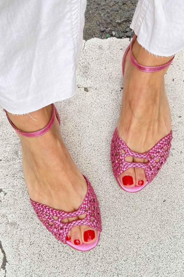 Isadora™ | Gouden Gevlochten Sandalen