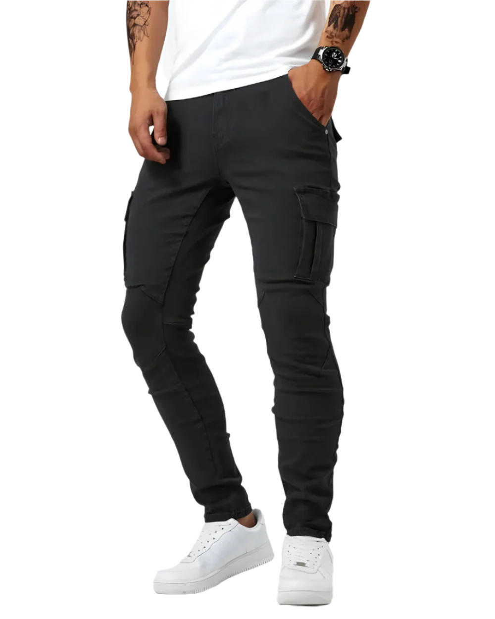 Zalecta™ Cargo Broek Heren - Stretchy Werkbroek met Veel Zakken