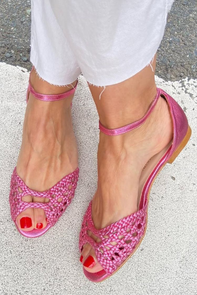 Isadora™ | Gouden Gevlochten Sandalen