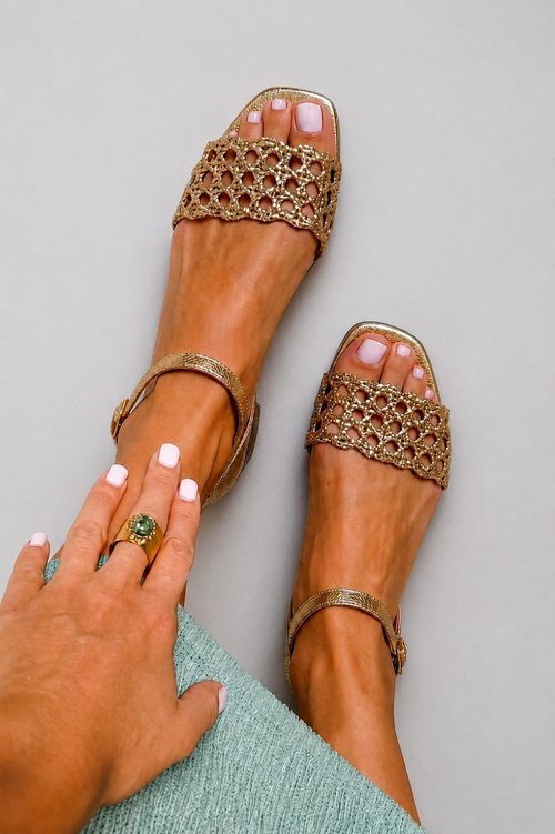 Aurora™ | Gouden Sandalen Zomerbetovering