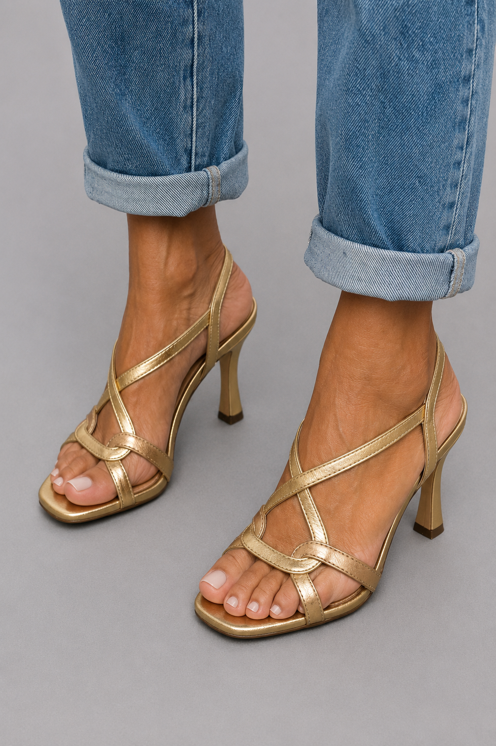 Soleil™ | Gouden sandalen, zomerse charme