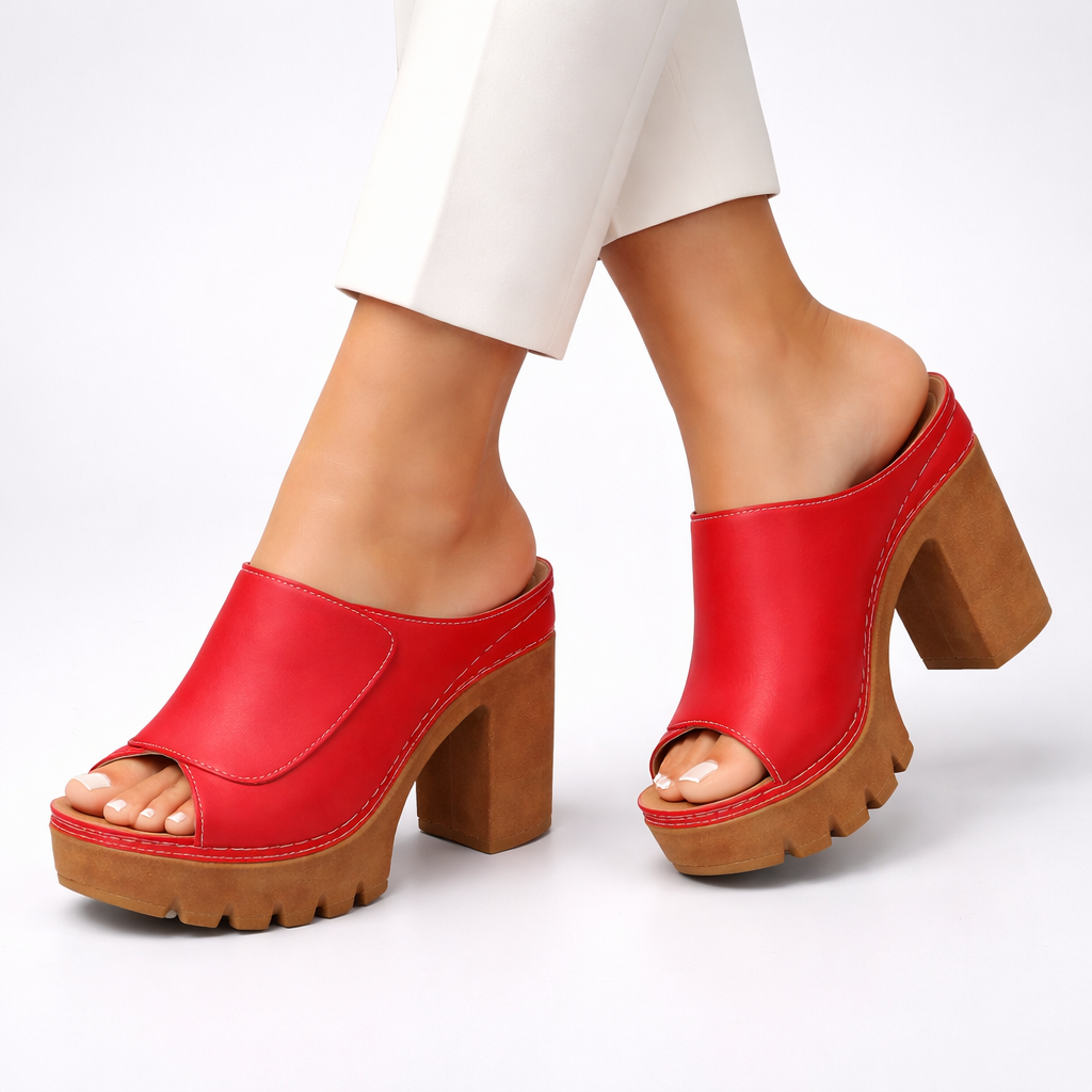 Mizella | Elegante Platform Sandalen met Dikke Hak