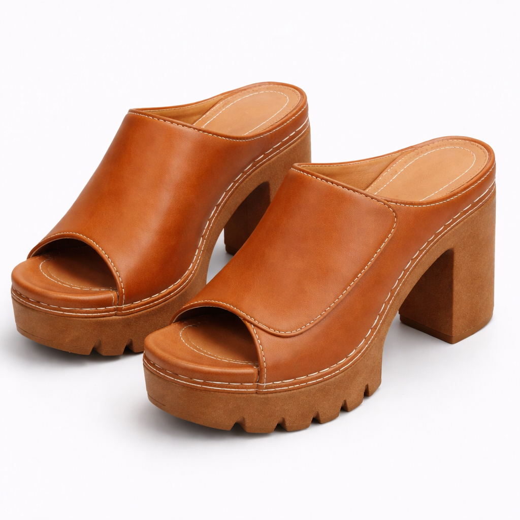 Mizella | Elegante Platform Sandalen met Dikke Hak