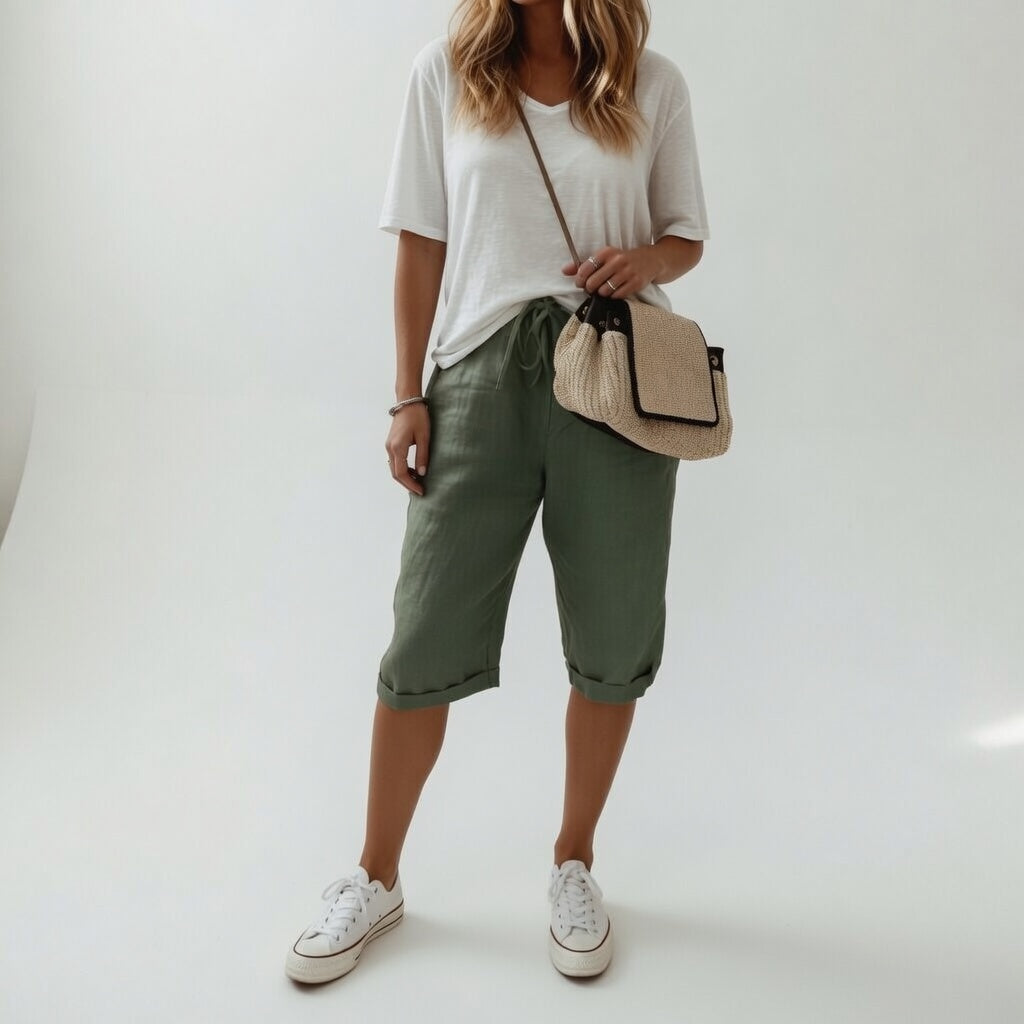 Fernande™ — Bermuda 100% katoen casual zomerstijl