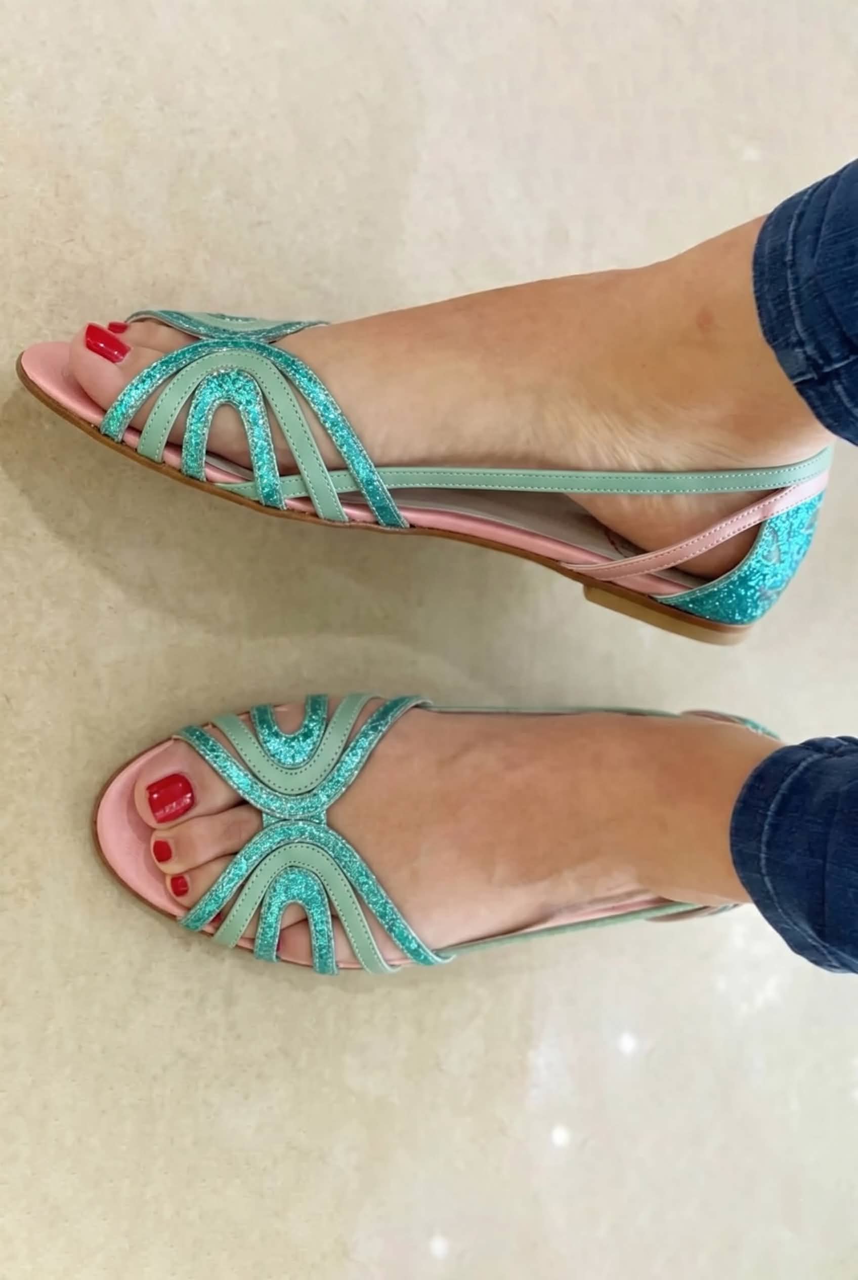 Éléonore™ | Gouden sandalen Zomerlicht