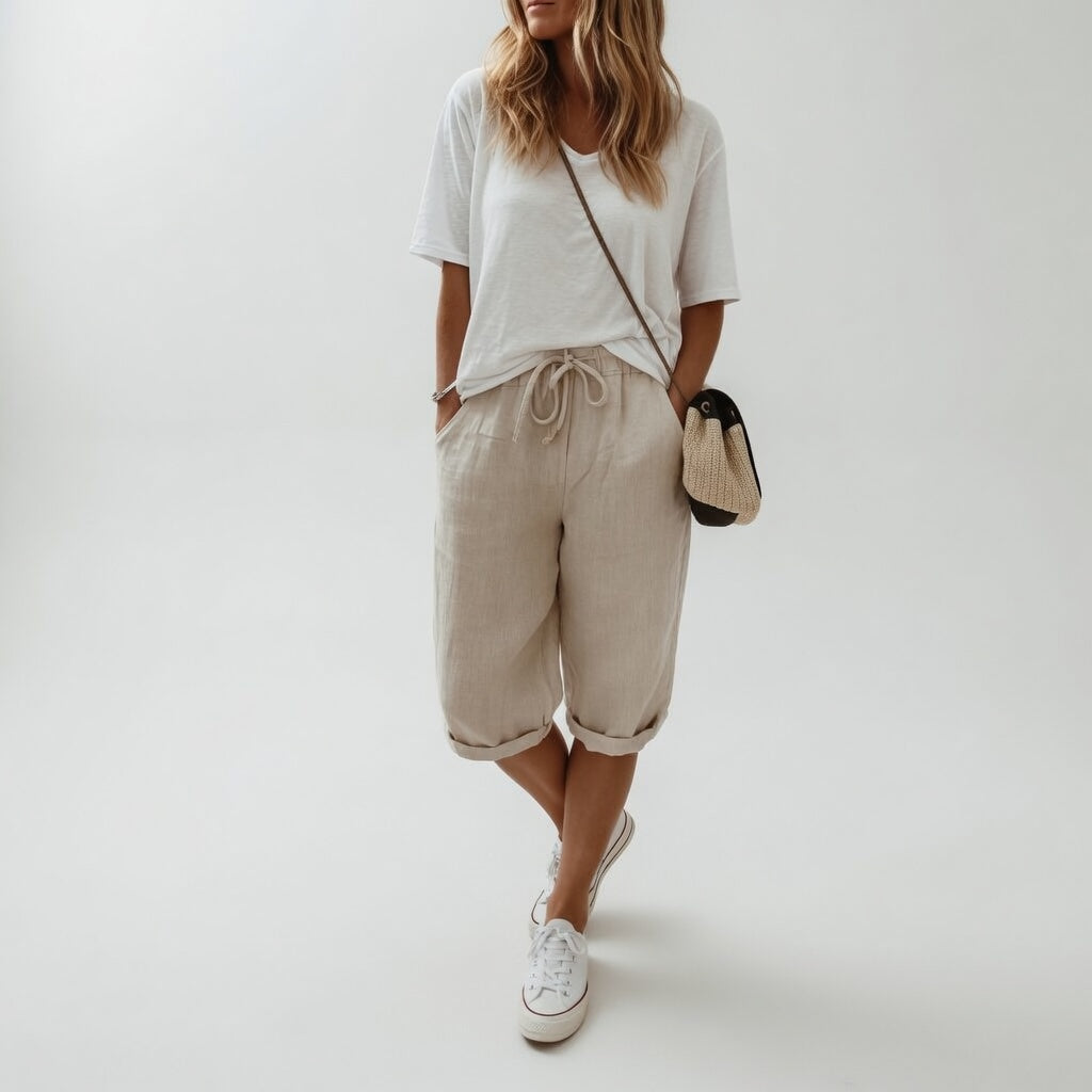 Fernande™ — Bermuda 100% katoen casual zomerstijl