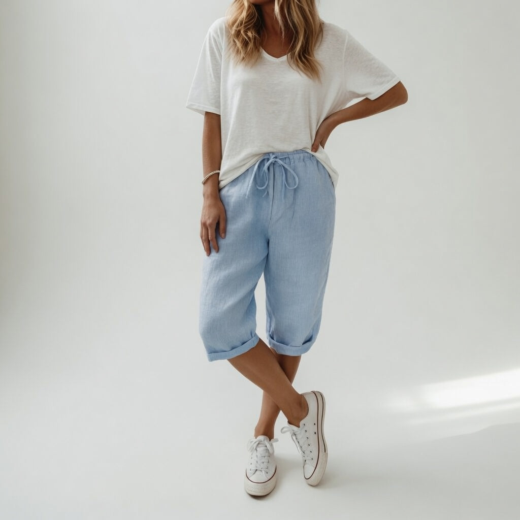 Fernande™ — Bermuda 100% katoen casual zomerstijl