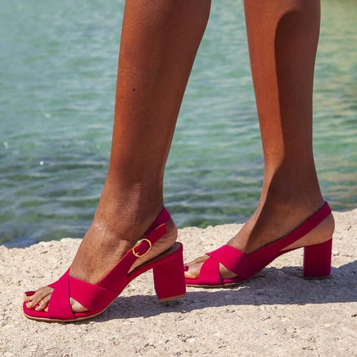Céliane™ | Zomerse azuurkleurige sandalen