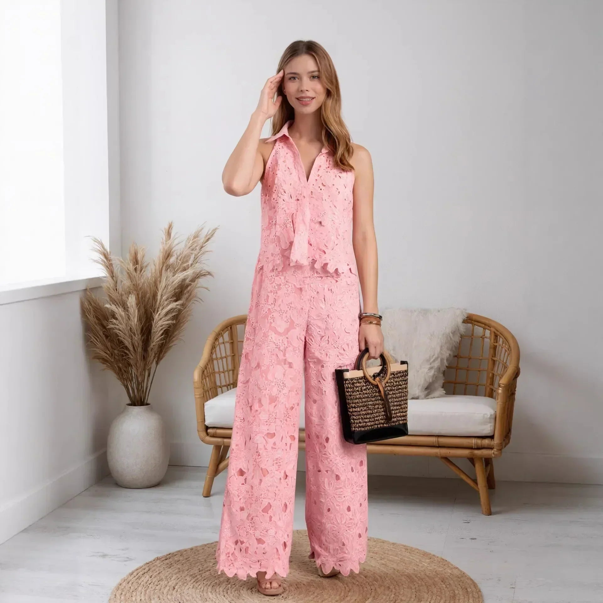 Eline™ | Elegante Tweedelige Set met Kant
