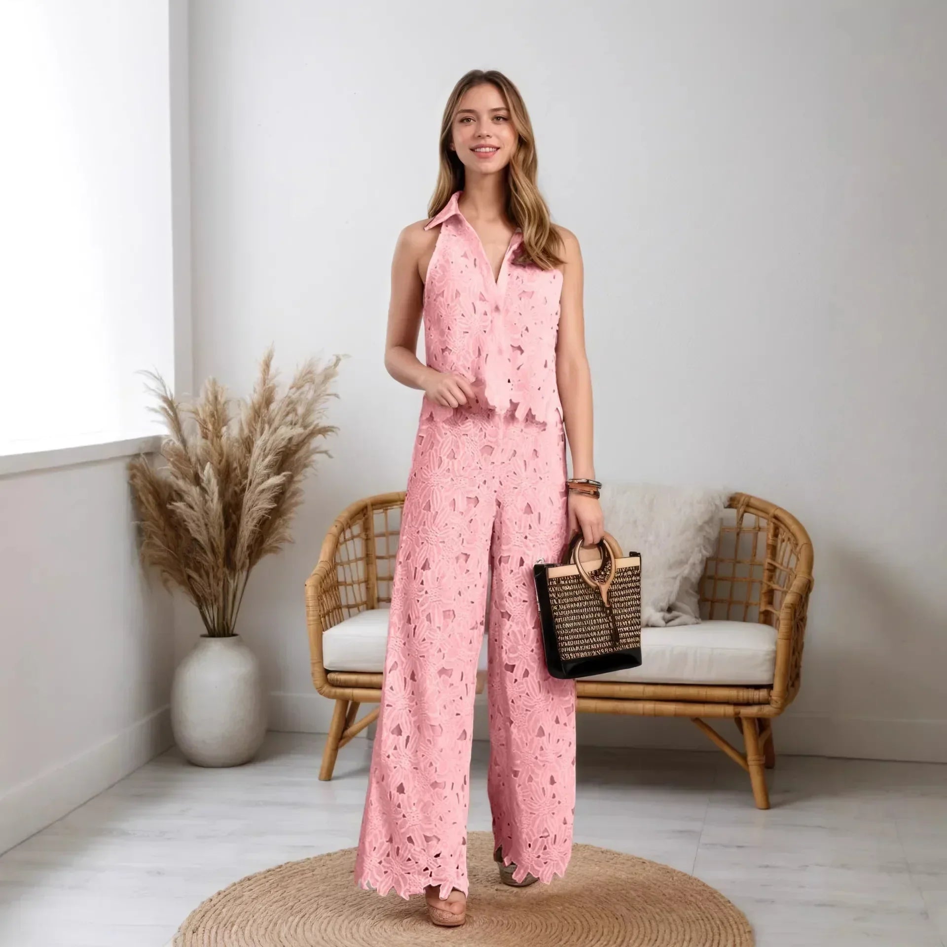 Eline™ | Elegante Tweedelige Set met Kant