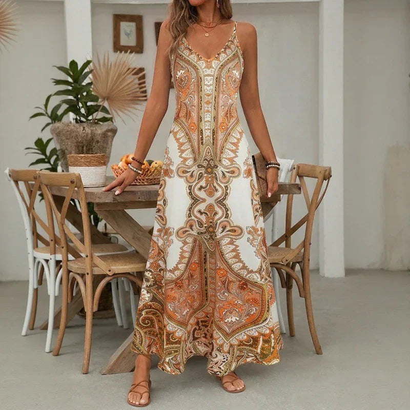 Jasmijn™ | Maxi Jurk met Print