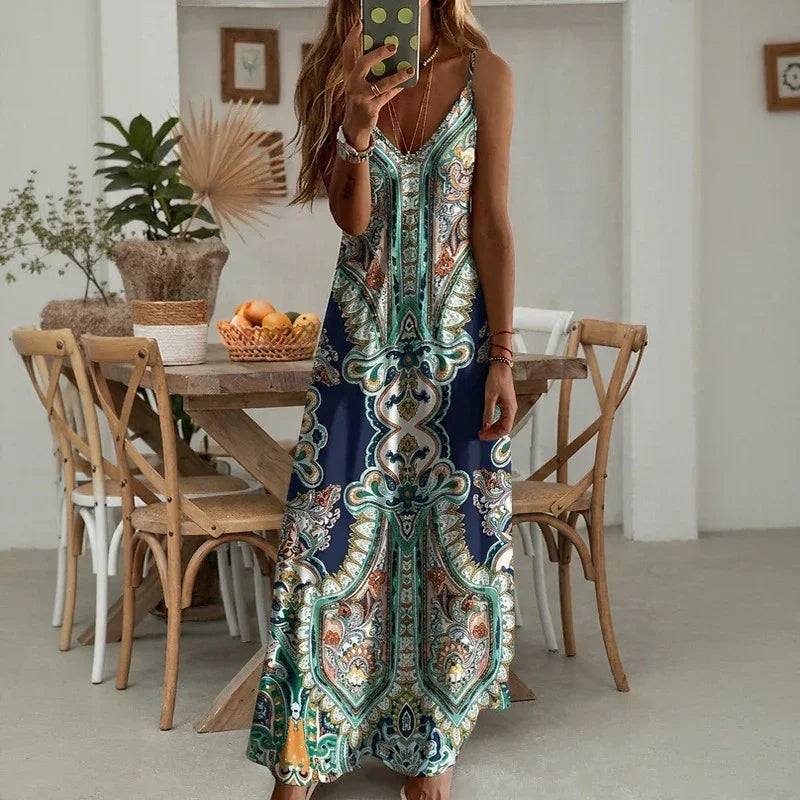 Jasmijn™ | Maxi Jurk met Print