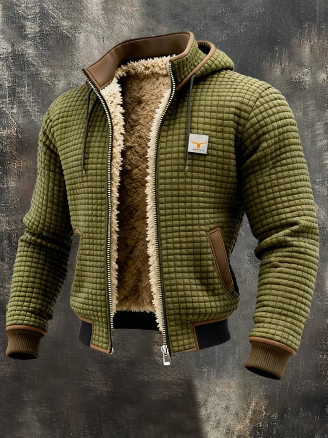 Lars | Gevoerd Wintervest met Teddy-Fleece & Wafelstructuur