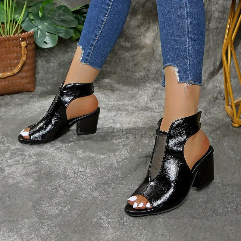 Valeria | Romeinse Sandalen met Open Hak
