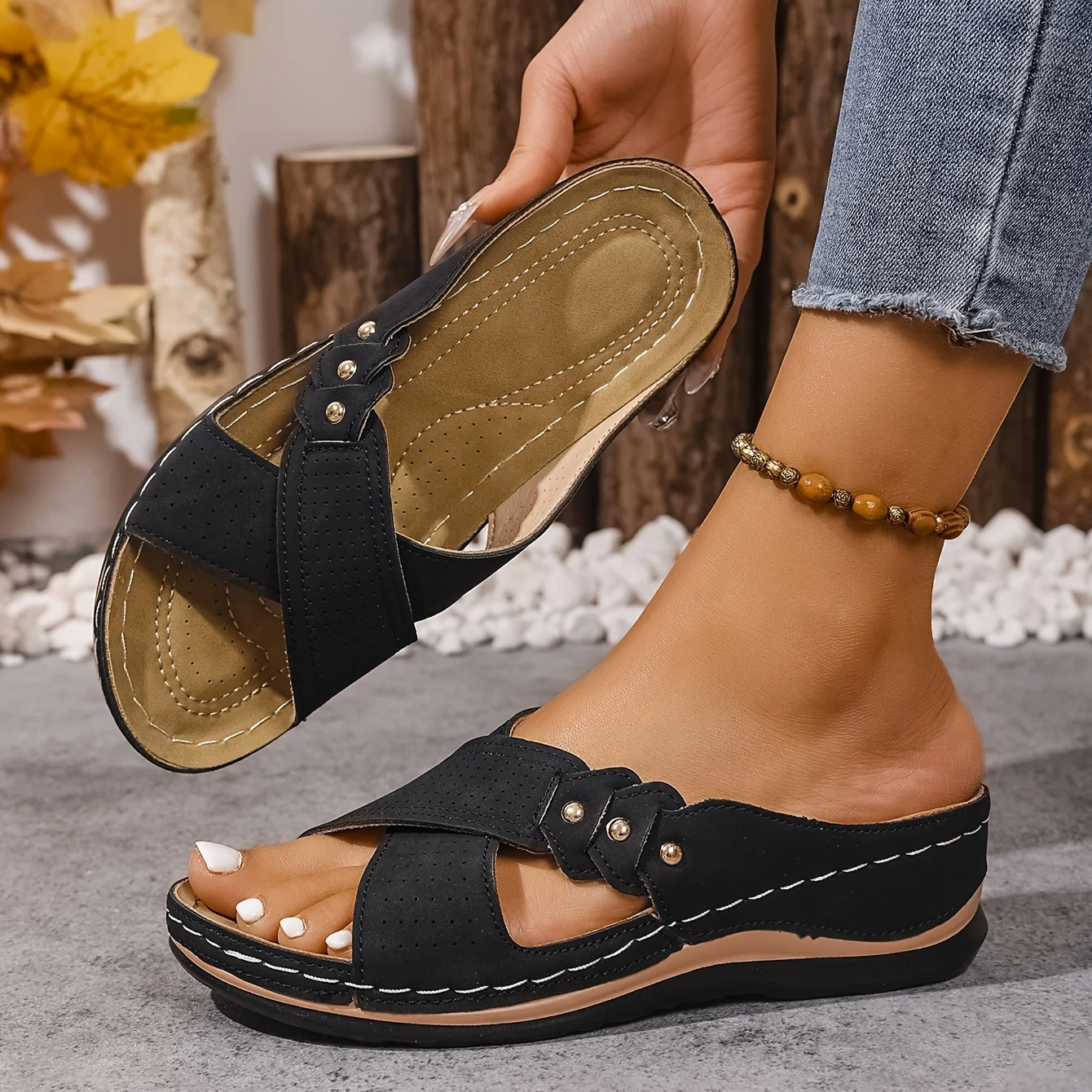 Printessa | Comfortabele Sleehak Sandalen