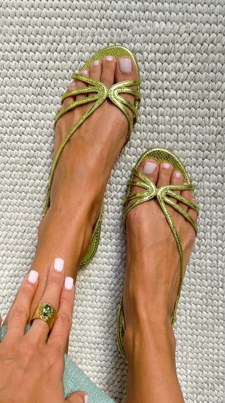 Camille™ | Gouden Sandalen, Zomerse Elegantie