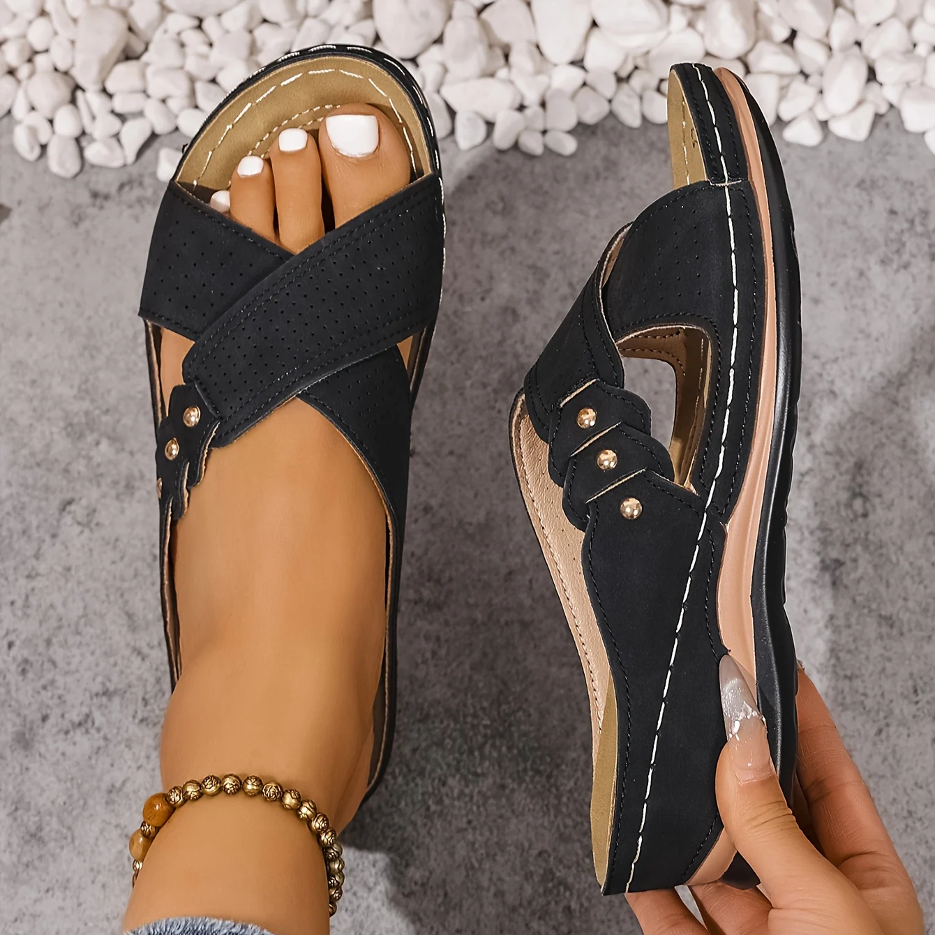 Printessa | Comfortabele Sleehak Sandalen