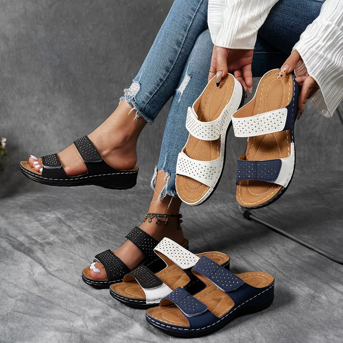 Clara | Comfortabele Sandalen met Dubbele Band
