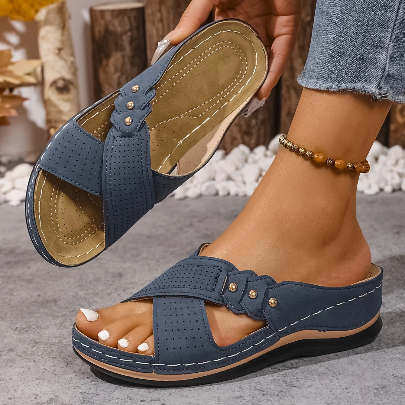 Printessa | Comfortabele Sleehak Sandalen