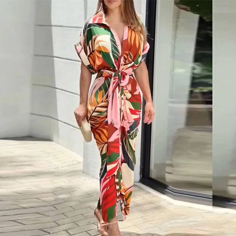Marina™ | Elegante Overhemdjurk met Ceintuur
