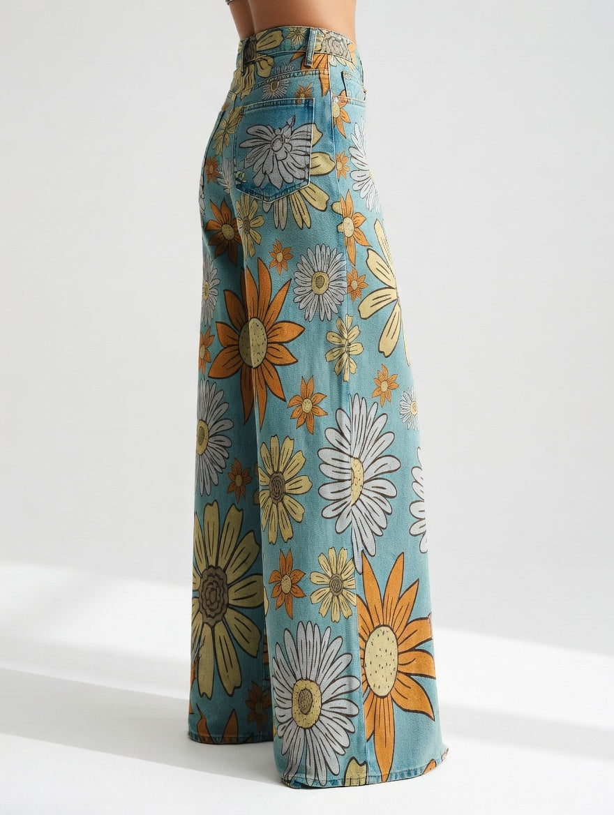 Florivane™ — Elegante retro bloemenbroek