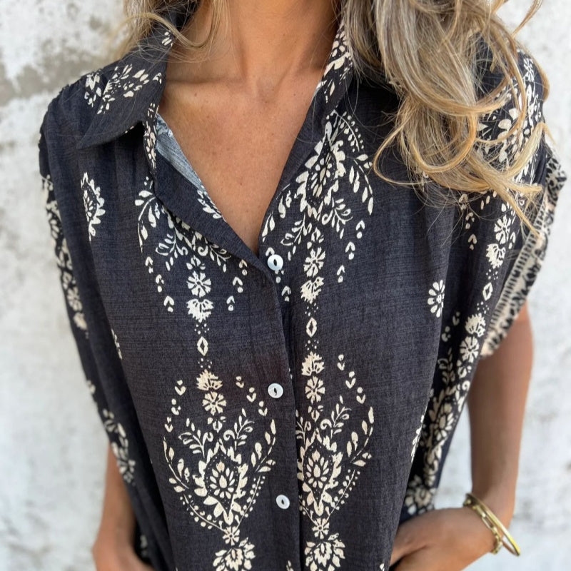 Elma™ | Boho Overhemdjurk met Zakken