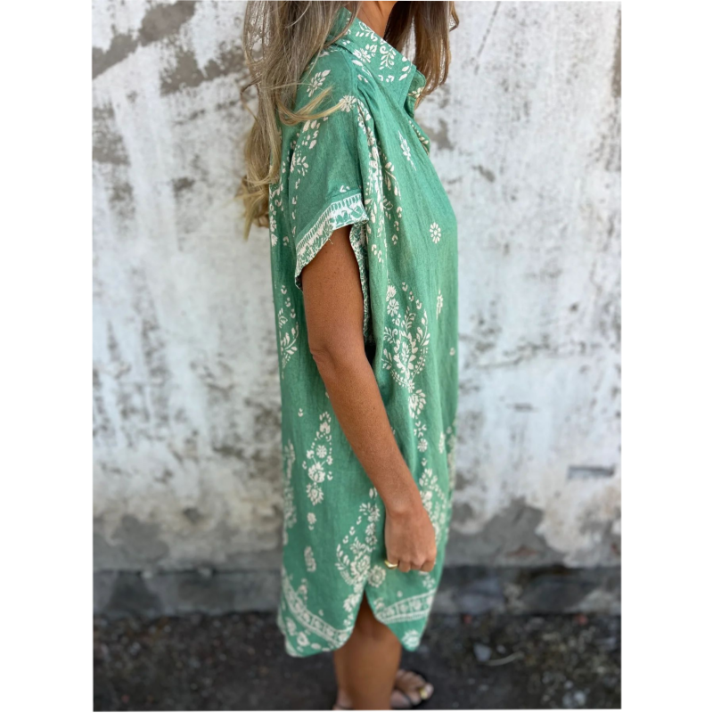 Elma™ | Boho Overhemdjurk met Zakken